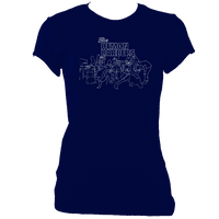 The Demon Barbers XL Ladies Fitted T-shirt