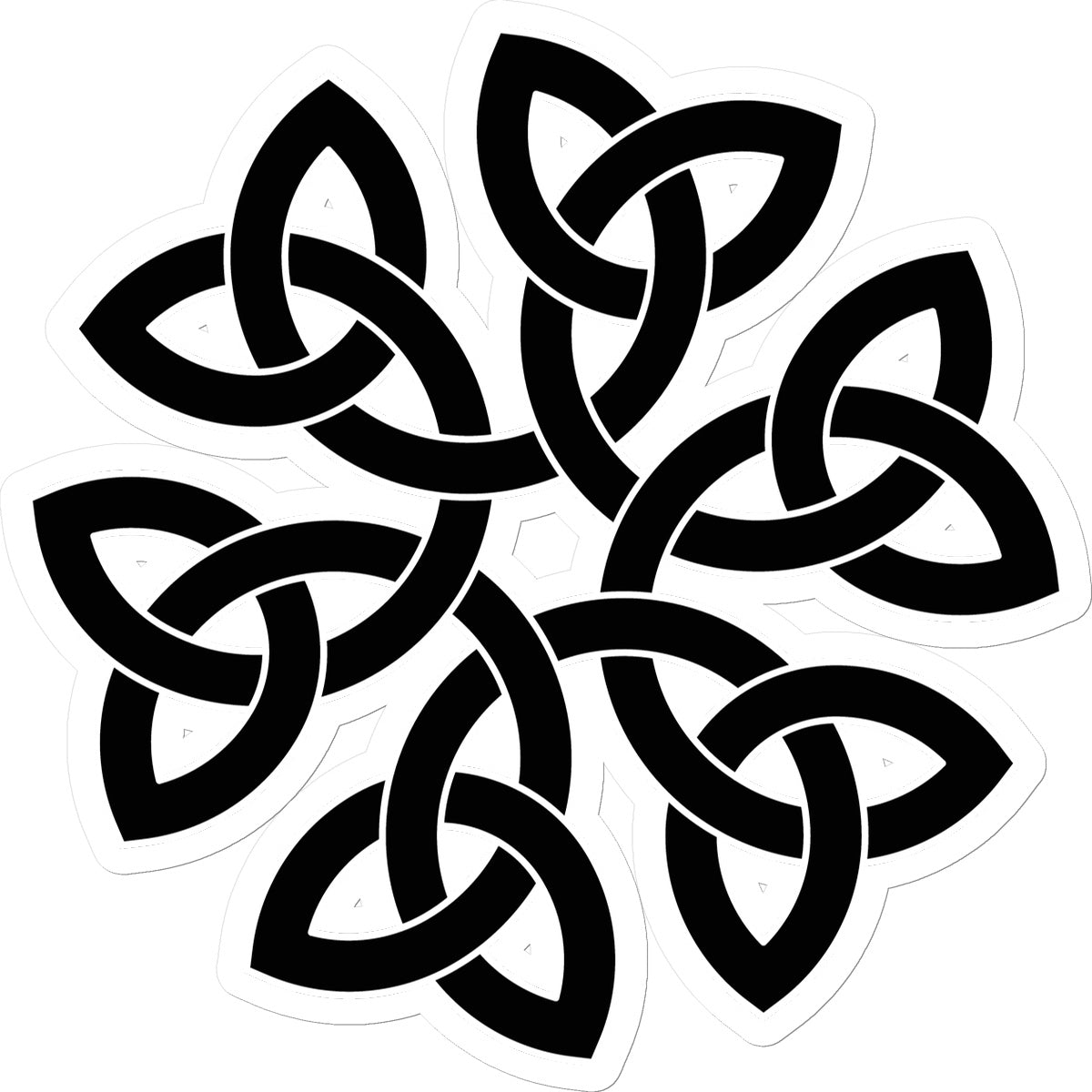 Celtic Flower Sticker