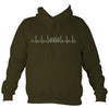 Heartbeat Concertina Hoodie-Hoodie-Olive green-Mudchutney