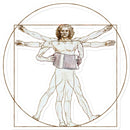 Da Vinci Vitruvian Man Melodeon Sticker