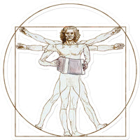 Da Vinci Vitruvian Man Melodeon Sticker