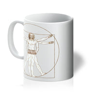 Da Vinci Vitruvian Man Concertina Mug