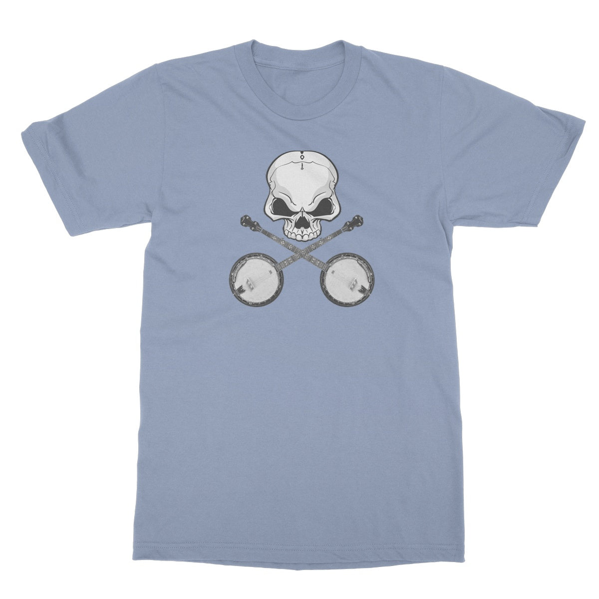Skull and crossed Banjos T-Shirt