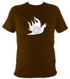 Dragon Snail T-shirt - T-shirt - Dark Chocolate - Mudchutney