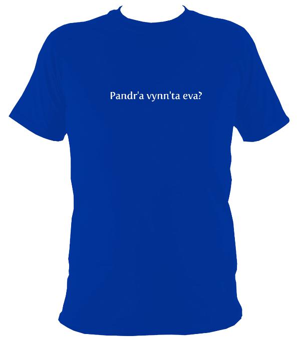 Cornish Language What would you like to drink? T-shirt - T-shirt - Royal - Mudchutney