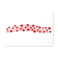 Musical Hearts Stave Placemat