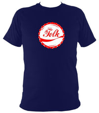 Enjoy Folk Music T-shirt - T-shirt - Navy - Mudchutney