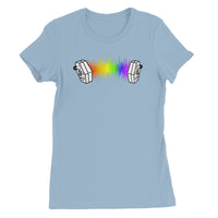 Rainbow Sound Wave Concertina Women's T-Shirt