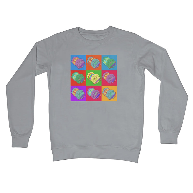 Warhol Style Concertinas Crew Neck Sweatshirt
