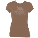 The Demon Barbers XL Ladies Fitted T-shirt