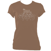 The Demon Barbers XL Ladies Fitted T-shirt