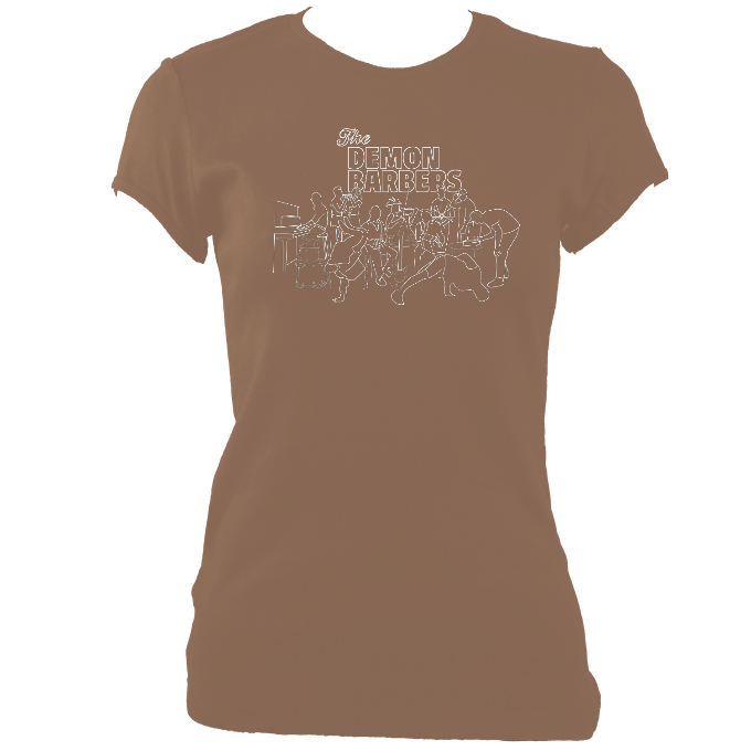 The Demon Barbers XL Ladies Fitted T-shirt