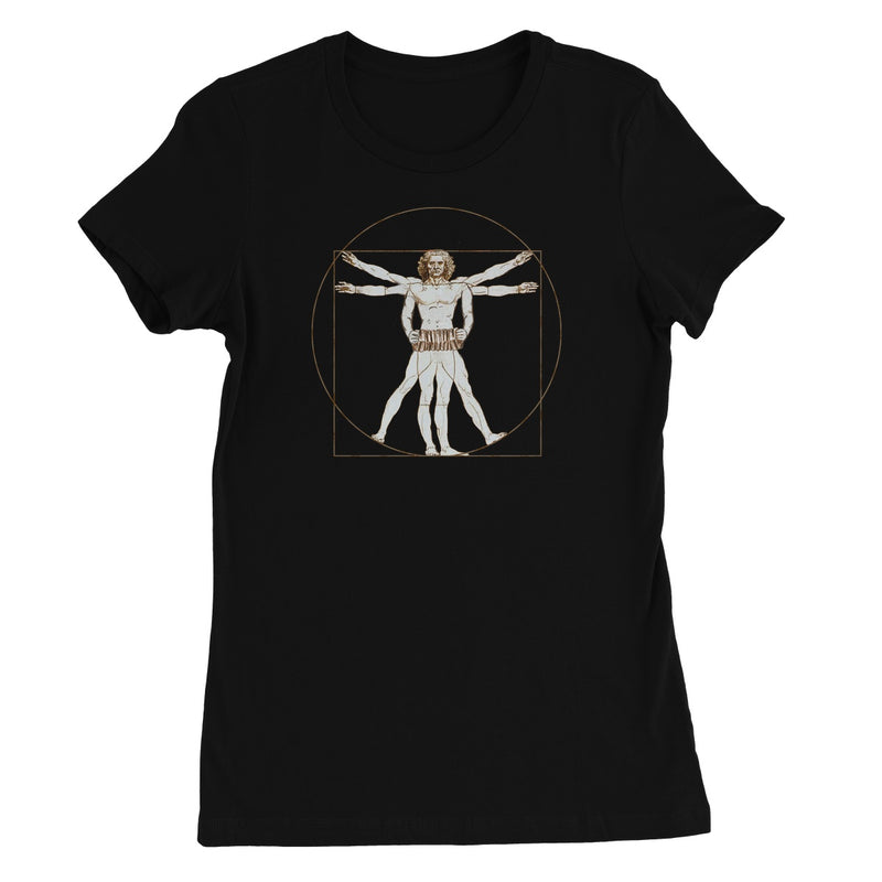 Da Vinci Vitruvian Man Concertina Women's T-Shirt