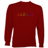 Heartbeat Fiddle in Rainbow Colours Sweatshirt