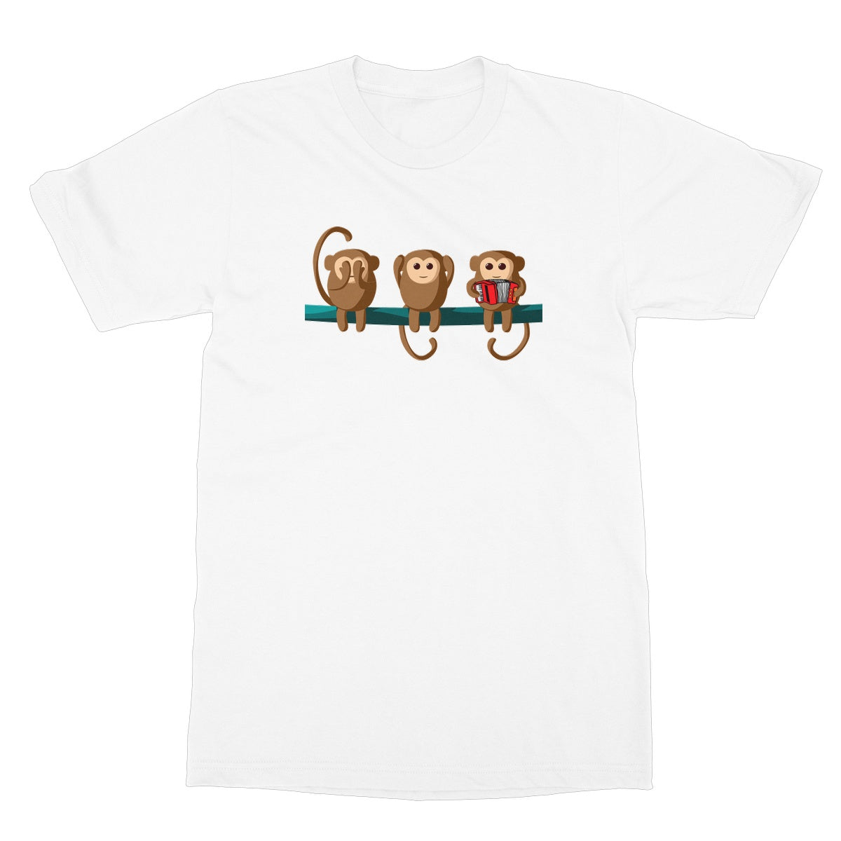 Play No Accordion Monkeys T-Shirt