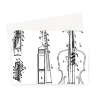 Fiddle Patent Greeting Card