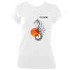 update alt-text with template Flook Ancora Ladies Fitted T-shirt - T-shirt - White - Mudchutney