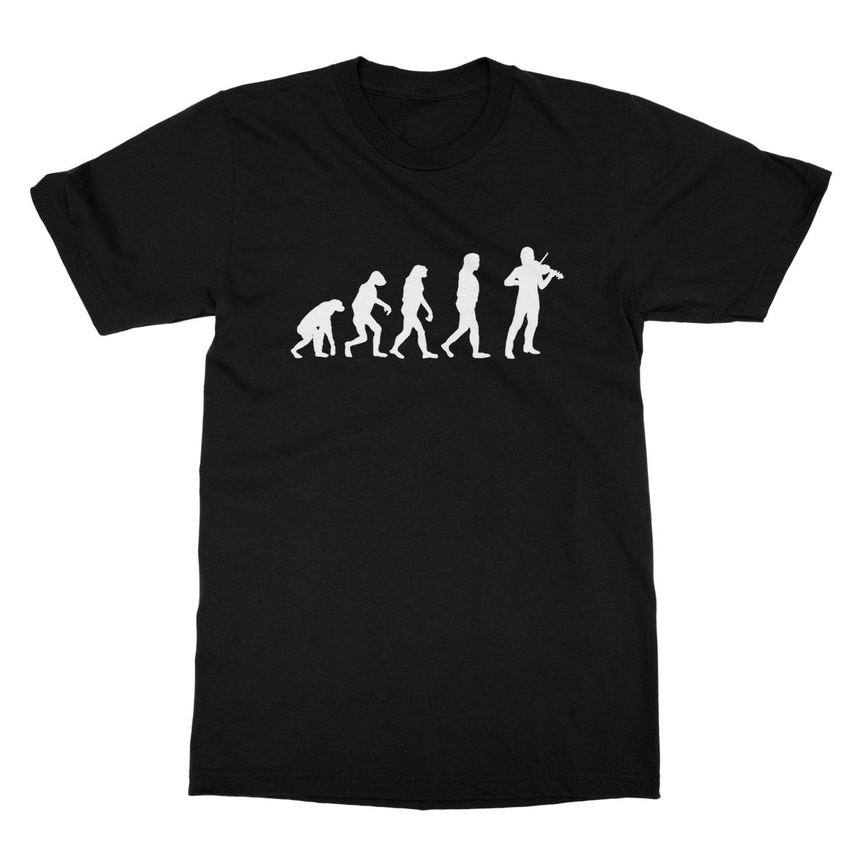 Evolution of Fiddle Players Softstyle T-Shirt