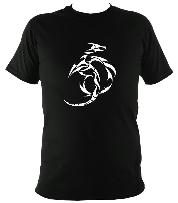 Tribal Dragon T-shirt - T-shirt - Black - Mudchutney