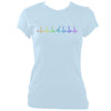 update alt-text with template ""Guitar Heartbeat in Rainbow Colour Fitted T-shirt - T-shirt - White - Mudchutney