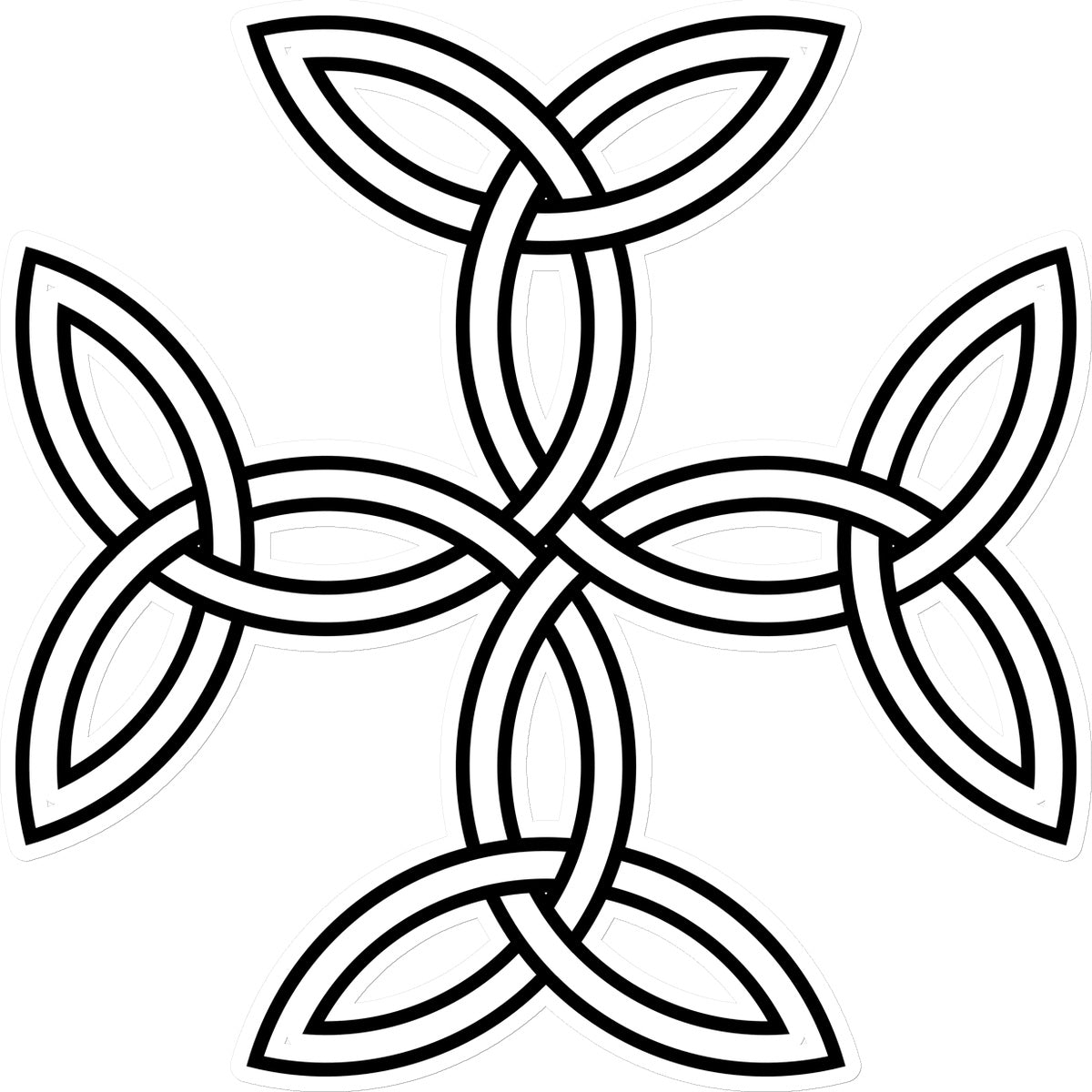 Celtic 4 sided knot Sticker