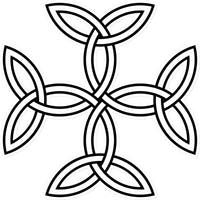 Celtic 4 sided knot Sticker