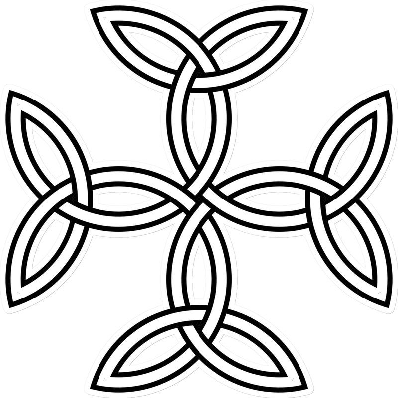 Celtic 4 sided knot Sticker