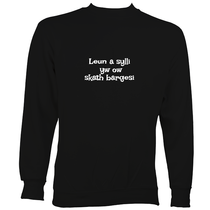 Cornish Language "My Hovercraft Is Full of Eels" Sweatshirt