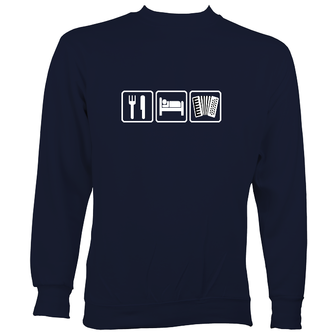 Eat, Sleep, Play Accordion Sweatshirt