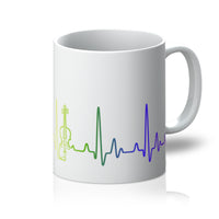Rainbow Heartbeat Fiddle Mug