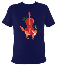 Cambridge Folk Festival - Design 3 - T-shirt - T-shirt - Navy - Mudchutney