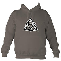 Triangular Celtic Knot Hoodie-Hoodie-Mocha brown-Mudchutney