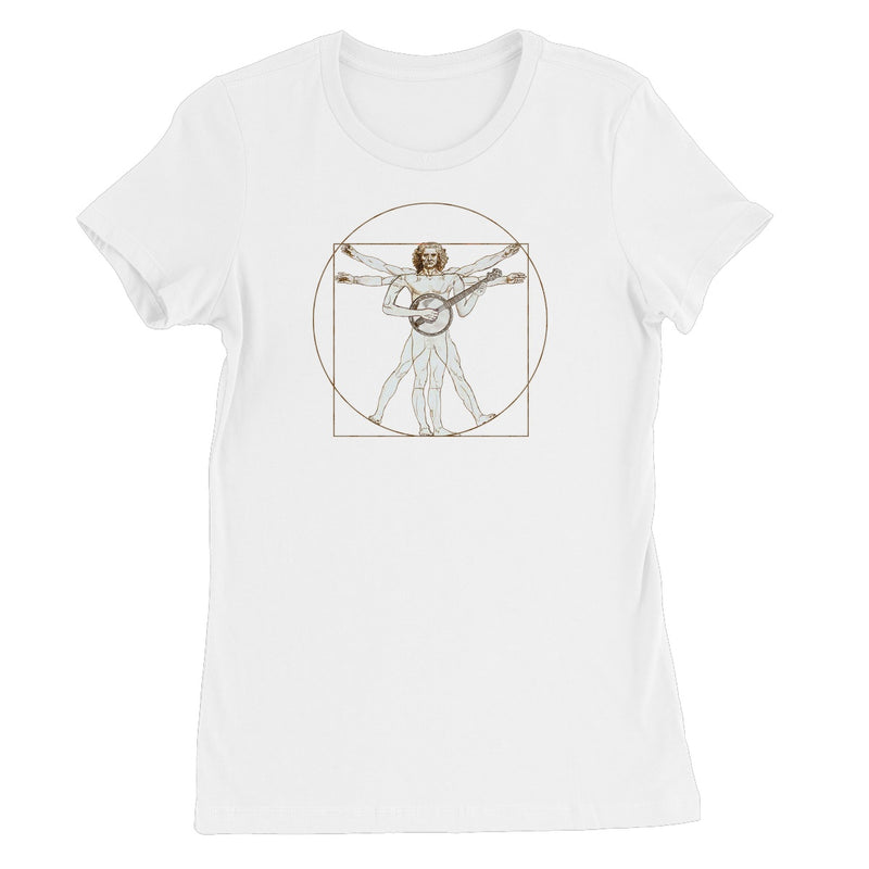 Da Vinci Vitruvian Man Banjo Women's T-Shirt
