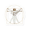 Da Vinci Vitruvian Man Banjo Sticker