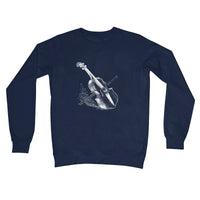 Fiddle and Bow Sketch Crew Neck Sweatshirt