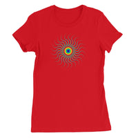 Colourful Wavy Sun Women's T-Shirt