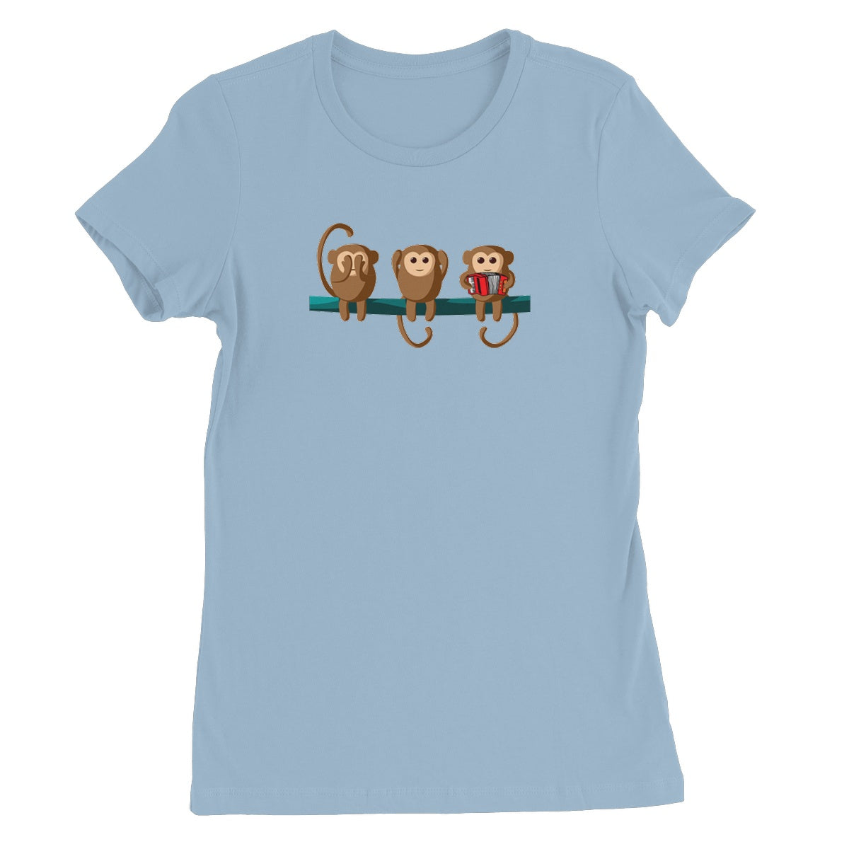Play No Accordion Monkeys Women's T-Shirt