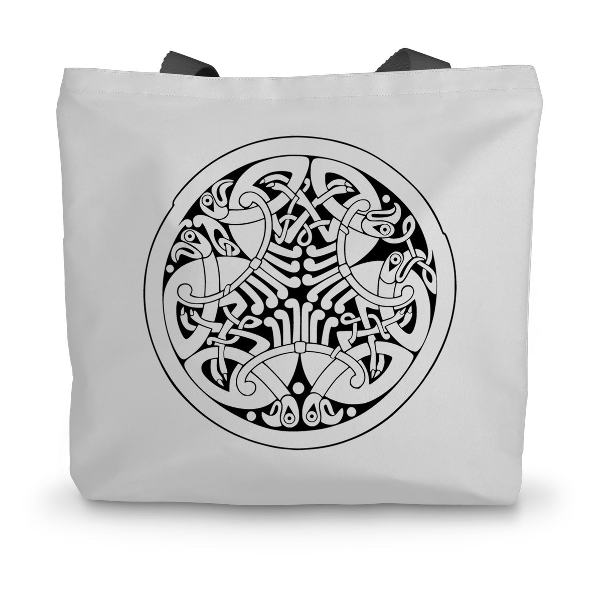 Celtic Interwoven Birds Canvas Tote Bag