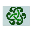 Green Celtic Knot Glass Chopping Board