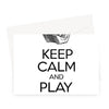 Keep Calm & Play English Concertina Greeting Card