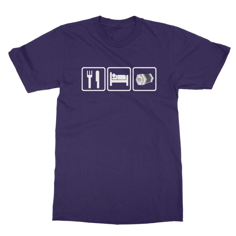 Eat Sleep & Play Concertina T-Shirt