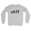 Evolution of Accordion Players Crew Neck Sweatshirt