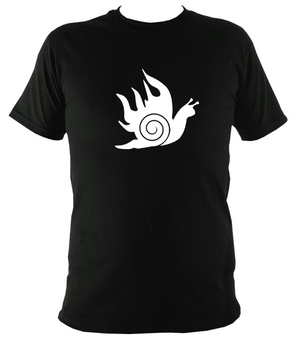 Dragon Snail T-shirt - T-shirt - Black - Mudchutney