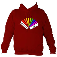 Rainbow Melodeon Hoodie-Hoodie-Red hot chilli-Mudchutney