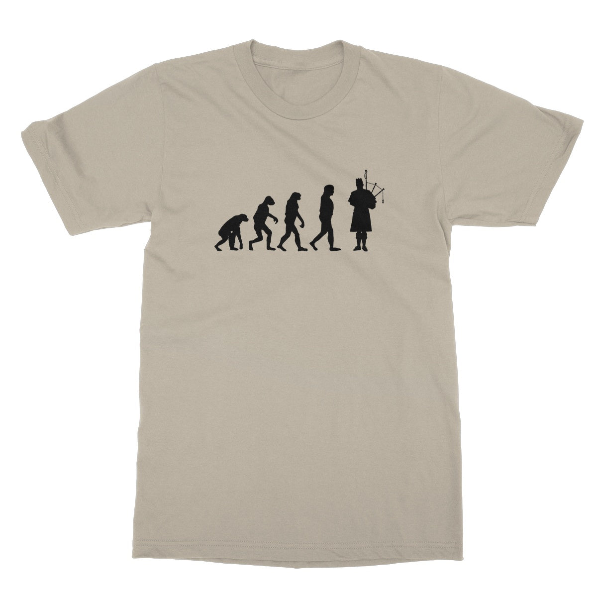 Evolution of Bagpipe players T-Shirt