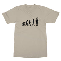 Evolution of Bagpipe players Softstyle T-Shirt