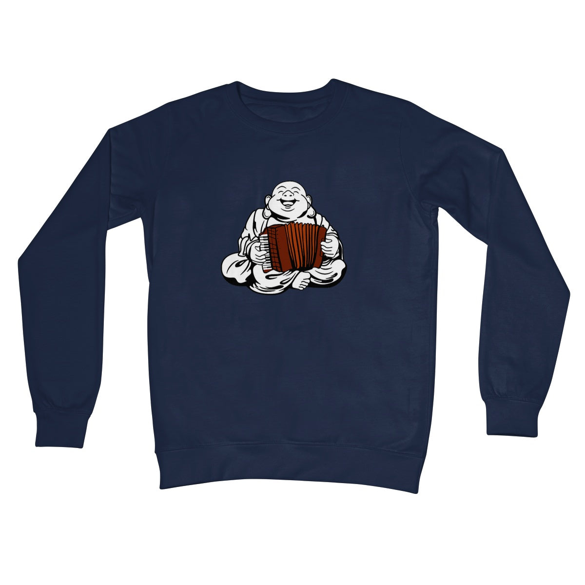 Accordion Playing  Buddha Sweatshirt