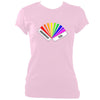 update alt-text with template Rainbow Melodeon Ladies Fitted T-shirt - T-shirt - Light Pink - Mudchutney