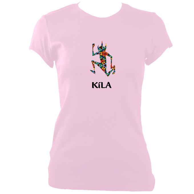 update alt-text with template Kila Ladies Fitted T-shirt - T-shirt - Light Pink - Mudchutney