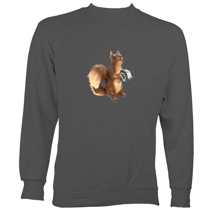 Squirrel playing Concertina Sweatshirt